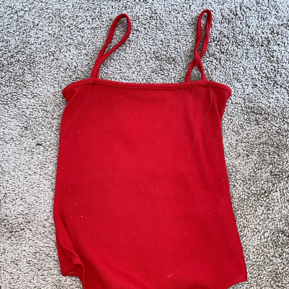 Red bodysuit